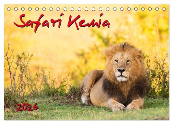 Produktbild: Safari Kenia (Tischkalender 2026 DIN A5 quer), CALVENDO Monatskalender