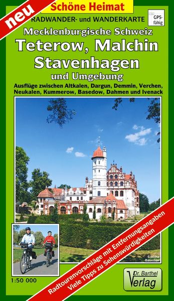 Produktbild: Radwander- und Wanderkarte Mecklenburgische Schweiz, Teterow, Malchin, Stavenhagen und Umgebung 1 : 50 000