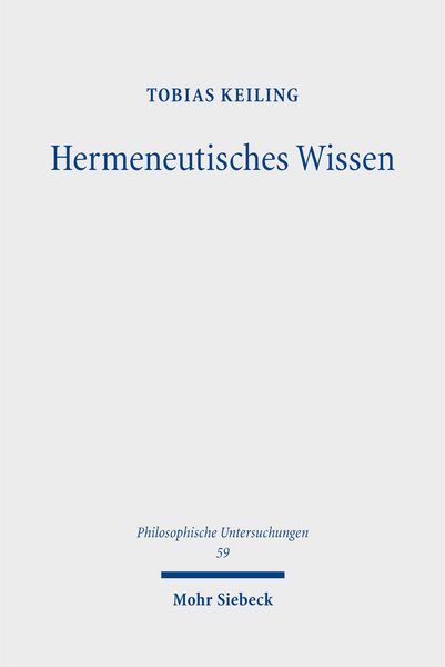 Produktbild: Hermeneutisches Wissen