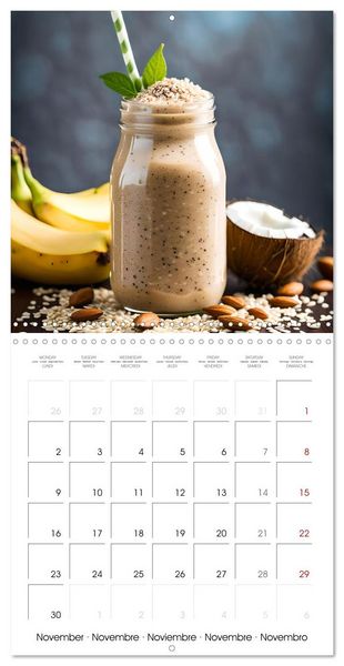 Produktbild: World of smoothies (Wall Calendar 2026 12 &times; 12 Inch) CALVENDO 12 Month Wall Calendar