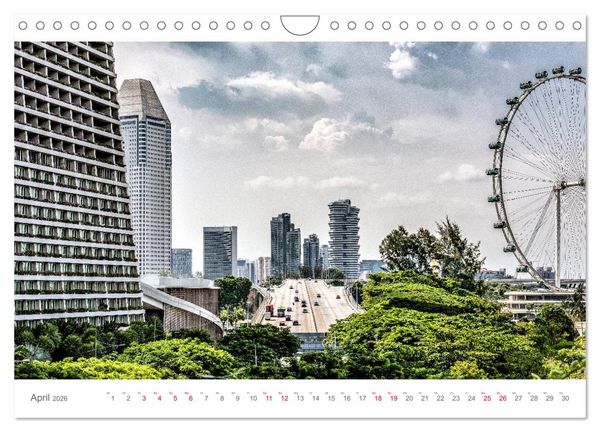 Produktbild: Singapur, Metropole in Asien (Wandkalender 2026 DIN A4 quer), CALVENDO Monatskalender