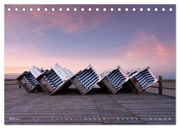 Produktbild: Nordseeurlaub in St. Peter-Ording (Tischkalender 2027 DIN A5 quer), CALVENDO Monatskalender