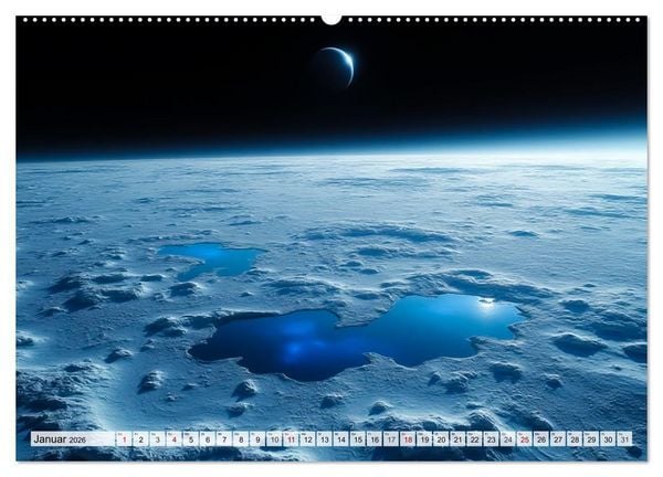Produktbild: Kosmische Landschaften - Jenseits der Erde (Wandkalender 2026 DIN A2 quer), CALVENDO Monatskalender