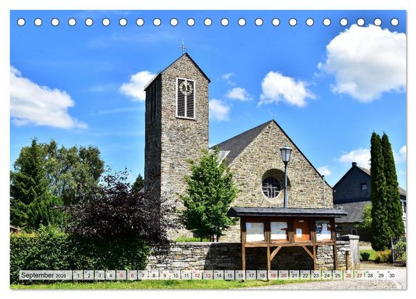 Produktbild: Eicherscheid - Ein Eifeldorf mit Charme und Sch&ouml;nheit (Tischkalender 2026 DIN A5 quer), CALVENDO Monatskalender