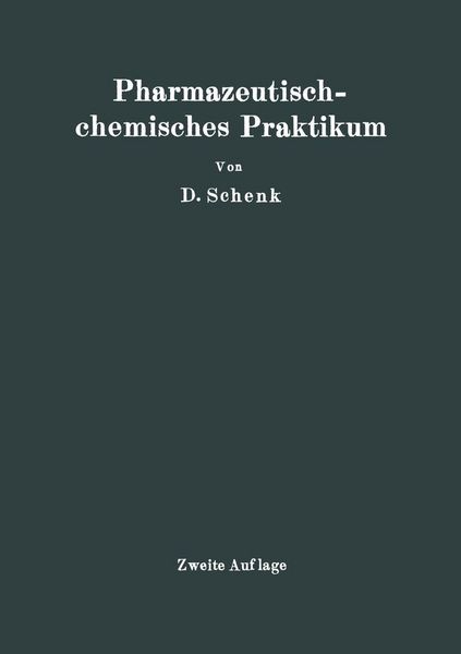 Produktbild: Pharmazeutischchemisches Praktikum