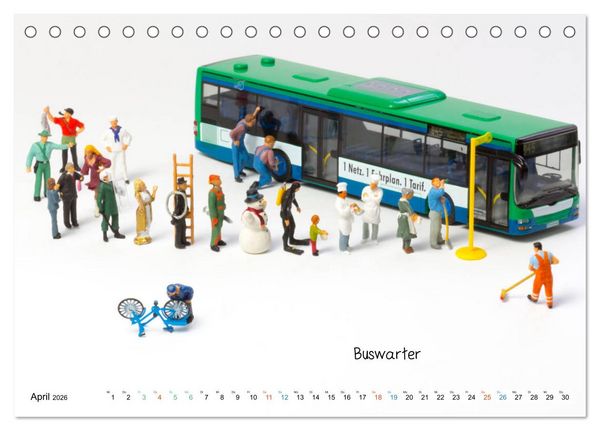 Produktbild: Chair-Sharing ... und andere Mini-Welten (Tischkalender 2026 DIN A5 quer), CALVENDO Monatskalender