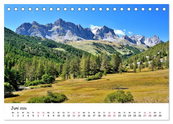 Produktbild: Franz&ouml;sische Alpen - Route des Grandes Alpes (Tischkalender 2026 DIN A5 quer), CALVENDO Monatskalender