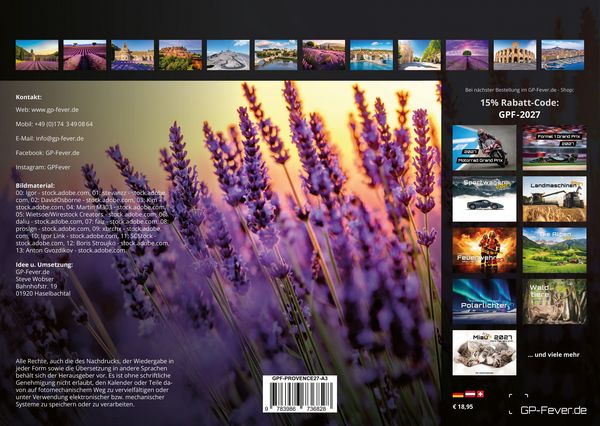 Produktbild: Provence - ein besonderes St&uuml;ck Frankreich - 2027 - Kalender DIN A3