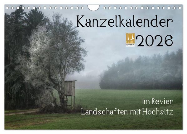 Kanzelkalender 2026 (Wandkalender 2026 DIN A4 quer), CALVENDO Monatskalender