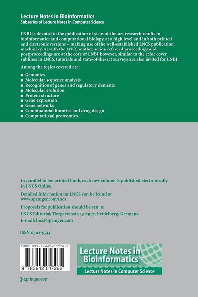 Produktbild: Bioinformatics and Computational Biology