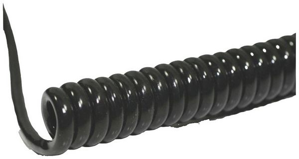 Produktbild: BKL Electronic 1506211 Spiralkabel Li12Y11Y 1200mm / 4800mm 2 x 0.50mm&sup2; Schwarz 1St.