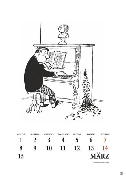 Produktbild: Loriot Heile Welt Halbmonatskalender 2027