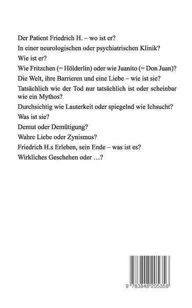 Produktbild: Aufzeichnungen des Patienten Friedrich H. (Poet)