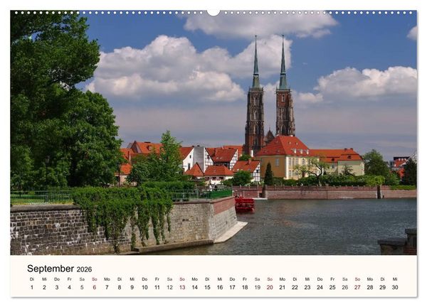Produktbild: Die Dominsel - Historisches Zentrum der Stadt Breslau (Wandkalender 2026 DIN A2 quer), CALVENDO Monatskalender