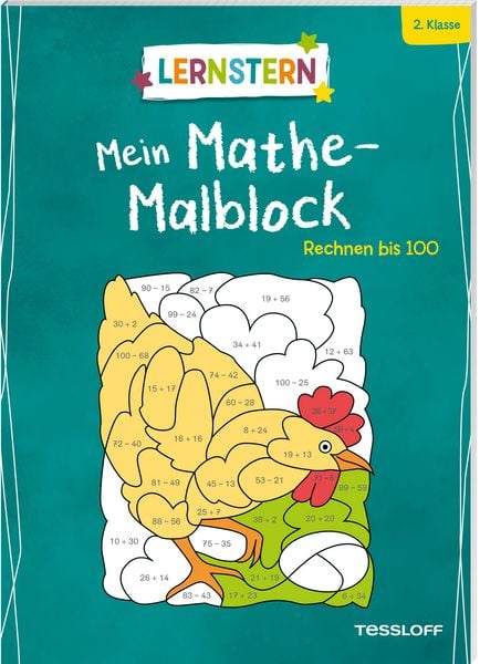 Produktbild: LERNSTERN. Mein Mathe-Malblock. Rechnen bis 100