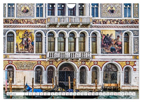 Produktbild: Venedig - Impressionen aus der Serenissima (Wandkalender 2026 DIN A4 quer), CALVENDO Monatskalender