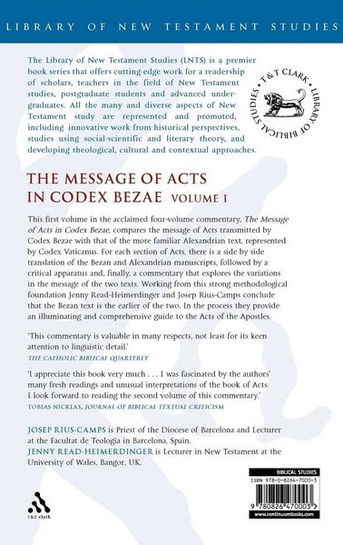 Produktbild: The Message of Acts in Codex Bezae