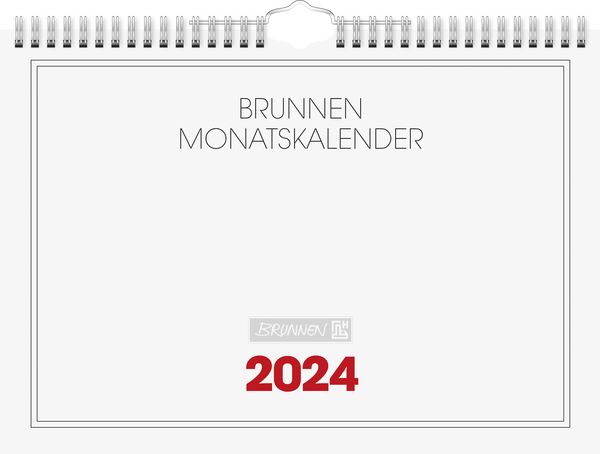 Produktbild: Brunnen Monatskalender A4quer 1S/1Monat