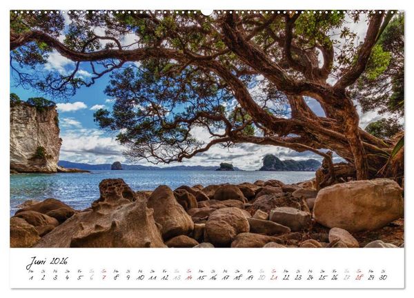 Produktbild: Neuseeland - Streifzug &uuml;ber die Nordinsel / CH-Version (Wandkalender 2026 DIN A2 quer), CALVENDO Monatskalender