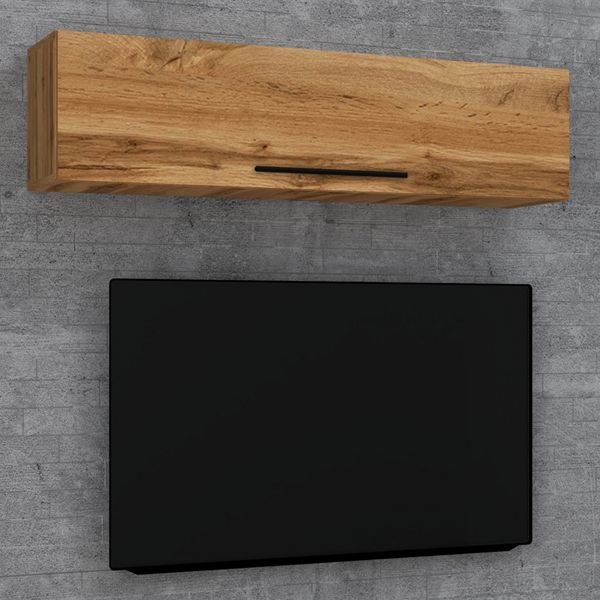 Produktbild: Holz Wandregal Wandschrank Klappschrank Arila XL