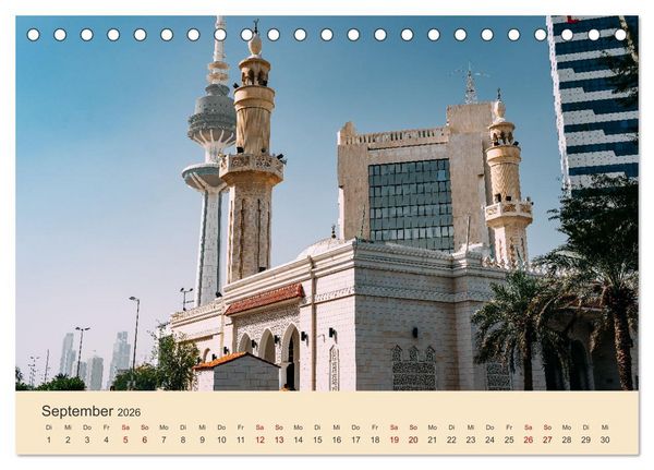 Produktbild: Kuwait - Moderne trifft Tradition (Tischkalender 2026 DIN A5 quer), CALVENDO Monatskalender