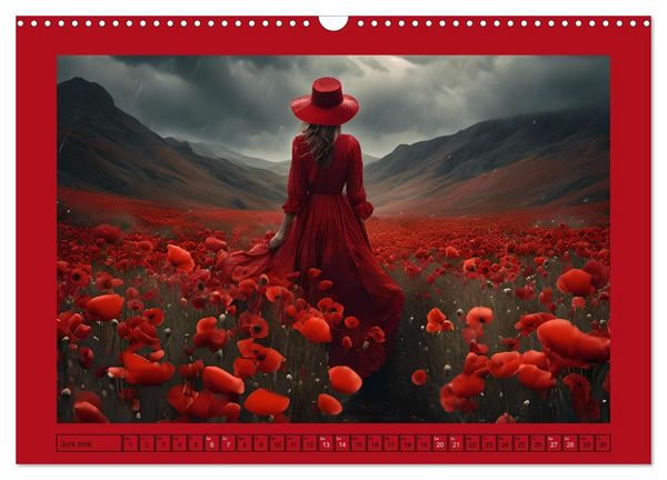 Produktbild: Regenzauber - Frauen im Wandel der Jahreszeiten (Wandkalender 2026 DIN A3 quer), CALVENDO Monatskalender