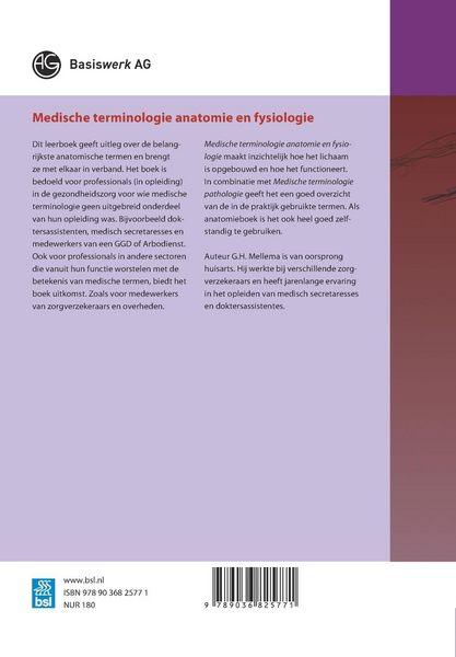 Produktbild: Medische terminologie anatomie en fysiologie
