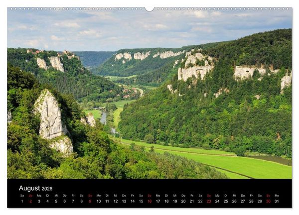 Produktbild: Das Donautal - Wanderparadies auf der Schw&auml;bischen Alb (hochwertiger Premium Wandkalender 2026 DIN A2 quer), Kunstdruck in Hochglanz