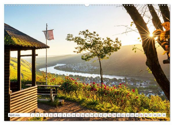 Produktbild: Unterwegs - Rhein-Burgen-Weg (hochwertiger Premium Wandkalender 2026 DIN A2 quer), Kunstdruck in Hochglanz