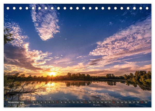Produktbild: Epische Sonnenunterg&auml;nge im Rhein-Neckar-Kreis (Tischkalender 2026 DIN A5 quer), CALVENDO Monatskalender