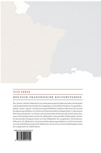 Produktbild: Die "Nation" auf dem Pr&uuml;fstand/La "Nation" en question/Questioning the "Nation"