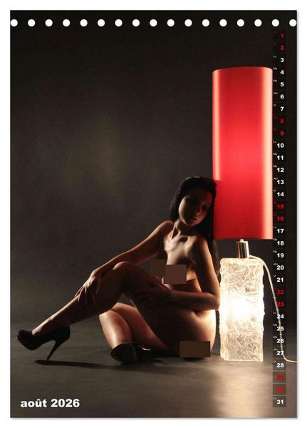 Produktbild: Le feu rouge (Calendrier de bureau 2026 DIN A5 horizontal), CALVENDO calendrier mensuel
