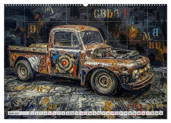 Produktbild: Patina und PS (Wandkalender 2027 DIN A2 quer), CALVENDO Monatskalender
