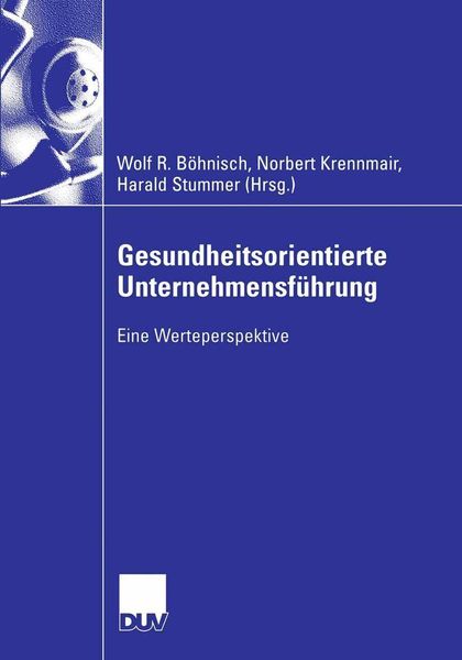 Produktbild: Gesundheitsorientierte Unternehmensf&uuml;hrung