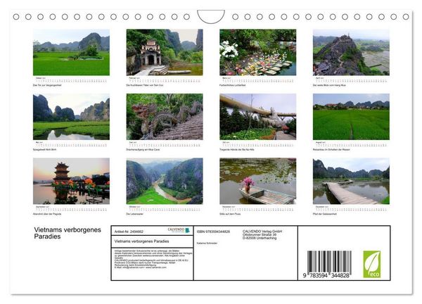 Produktbild: Vietnams verborgenes Paradies (Wandkalender 2027 DIN A4 quer), CALVENDO Monatskalender