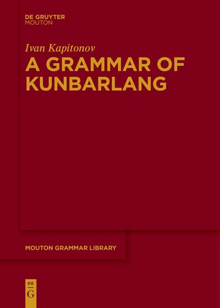 Produktbild: A Grammar of Kunbarlang