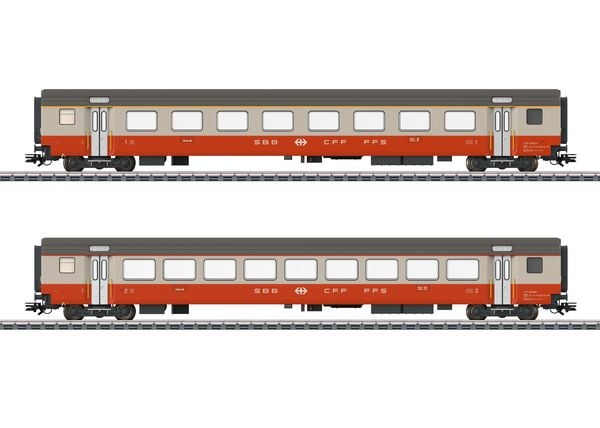 Produktbild: M&auml;rklin 42191 H0 2er-Set Personenwagen Swiss Express der SBB