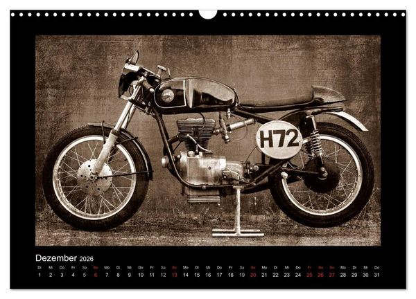 Produktbild: Motorrad Oldtimer (Wandkalender 2026 DIN A3 quer), CALVENDO Monatskalender