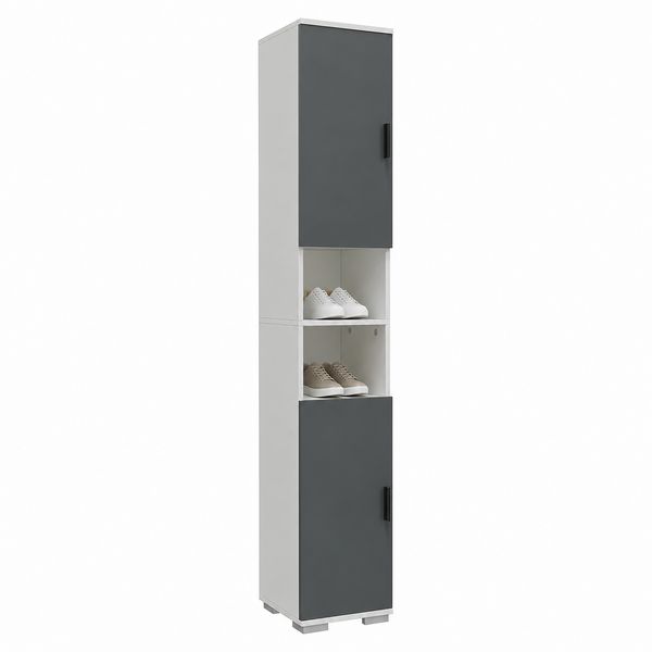 Produktbild: Holz schmaler Schuhschrank Dielenm&ouml;bel Gados M