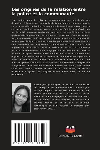 Produktbild: Les origines de la relation entre la police et la communaut&eacute;