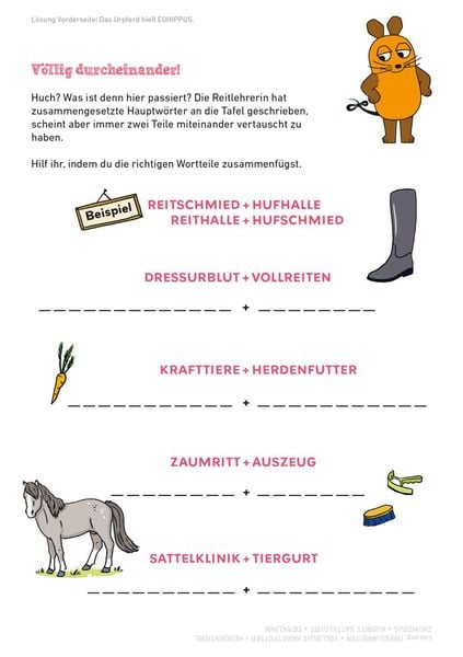 Produktbild: Frag doch mal ... die Maus: Mein R&auml;tselblock mit der Maus &ndash; Pferde und Ponys