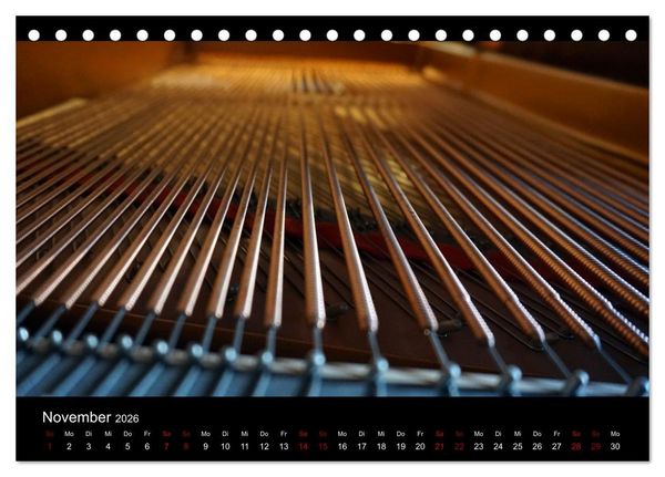 Produktbild: Klavier Momente (Tischkalender 2026 DIN A5 quer), CALVENDO Monatskalender