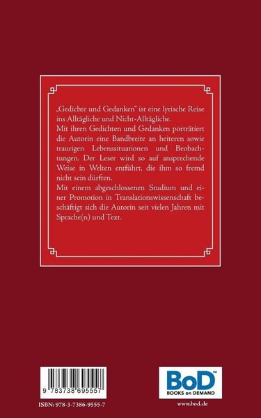 Produktbild: Gedichte und Gedanken