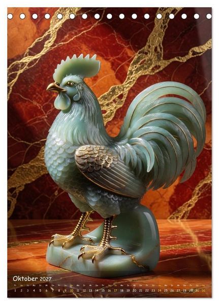 Produktbild: ZODIAK JADE IMPERIAL (Tischkalender 2027 DIN A5 hoch), CALVENDO Monatskalender
