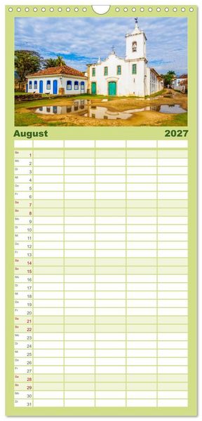 Produktbild: Familienplaner 2027 - Brasilien - Das einzigartige Land in S&uuml;damerika. mit 5 Spalten (Wandkalender, 21 x 45 cm) CALVENDO