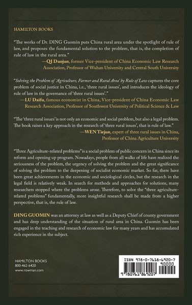 Produktbild: Solving the Problem of "Agriculture, Farmer, and Rural Area" by Rule of Law