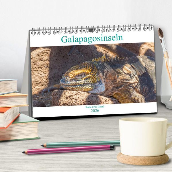 Produktbild: Die Galapagosinseln - Santa Cruz Island (Tischkalender 2026 DIN A5 quer), CALVENDO Monatskalender