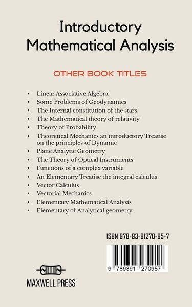 Produktbild: Introductory Mathematical Analysis