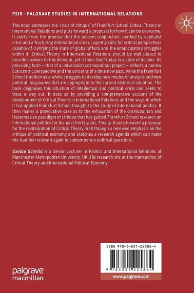 Produktbild: The Poverty of Critical Theory in International Relations