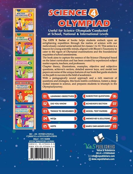Produktbild: National Science Olympiad - Class 4 (With OMR Sheets)